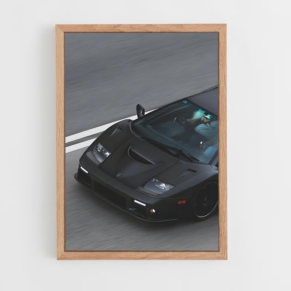 Poster L'Agonie du Noir – affiche Lamborghini (vue 4)